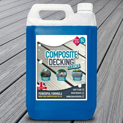 5 Litre Bottle Powerful Formula Outdoor Composite Decking, Fencing & Furniture Cleaner Quick Results