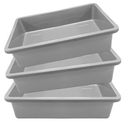 Rectangular Multipurpose Indoor Outdoor Deep Grey Trays Ideal For Storage