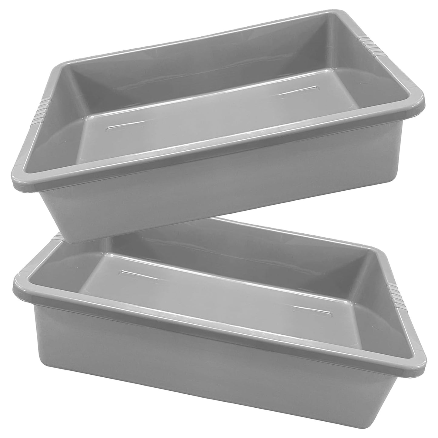 Rectangular Multipurpose Indoor Outdoor Deep Grey Trays Ideal For Storage