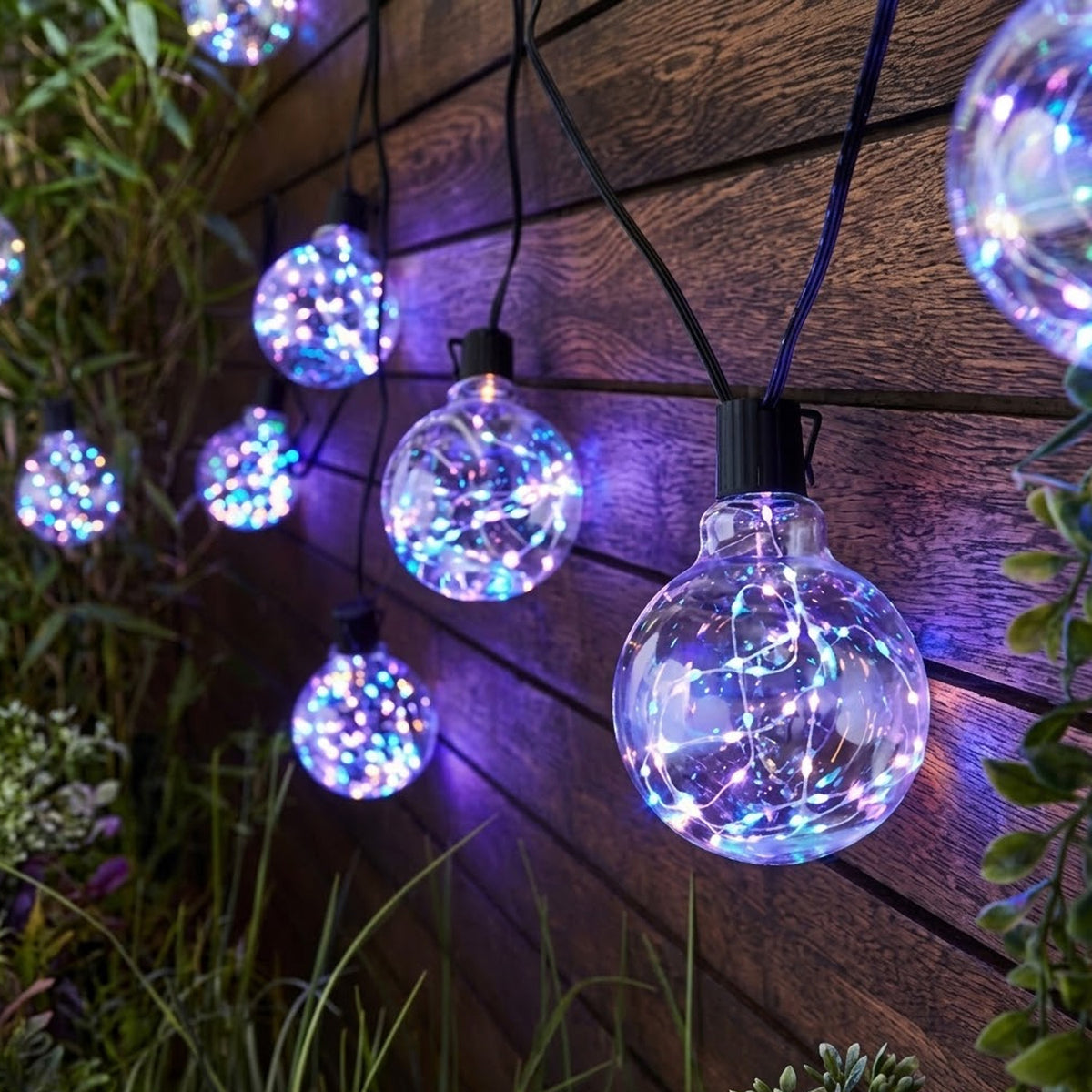 Outdoor Galaxy Firefly Festoon Garden Lights Multicolour LED