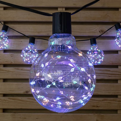 Outdoor Galaxy Firefly Festoon Garden Lights Multicolour LED