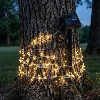 Warm White Solar Firefly String Lights – Outdoor Garden, Patio & Gazebo Décor