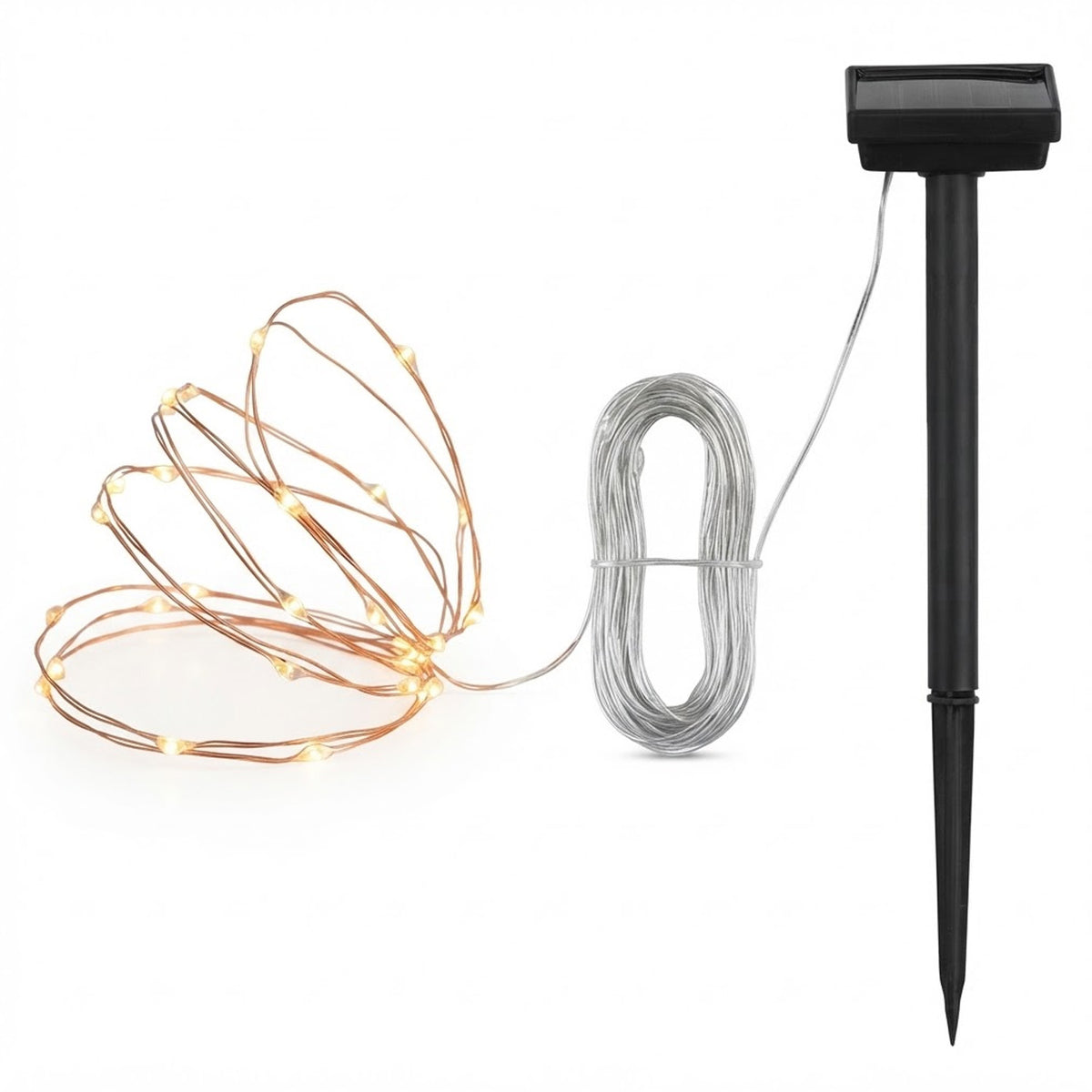 Warm White Solar Firefly String Lights – Outdoor Garden, Patio & Gazebo Décor