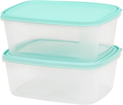 Microwave & Freezer Safe Reusable Plastic Food Storage Container Boxes Complete With Airtight Lids