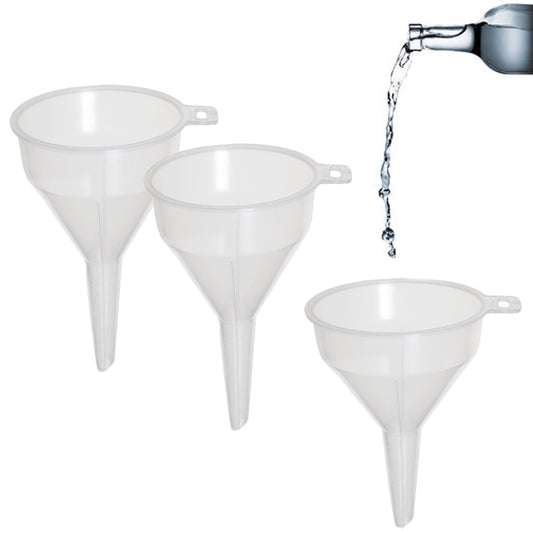 Clear Plastic Home Kitchen Food Grade Funnels Ideal For Filling Bottles