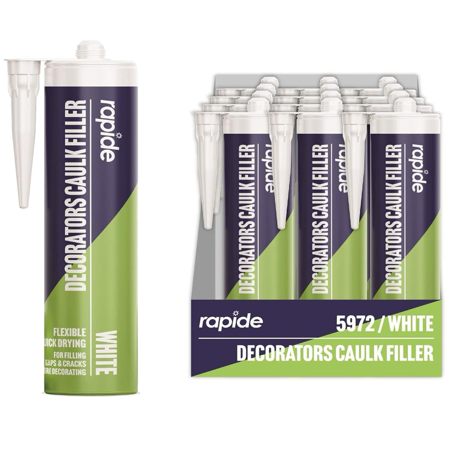 Easy To Apply Cartridge Decorators Caulk Filler Sealant For Filling Gaps & Cracks
