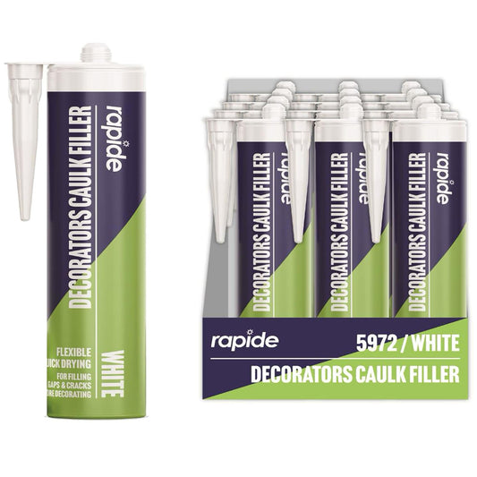 Easy To Apply Cartridge Decorators Caulk Filler Sealant For Filling Gaps & Cracks