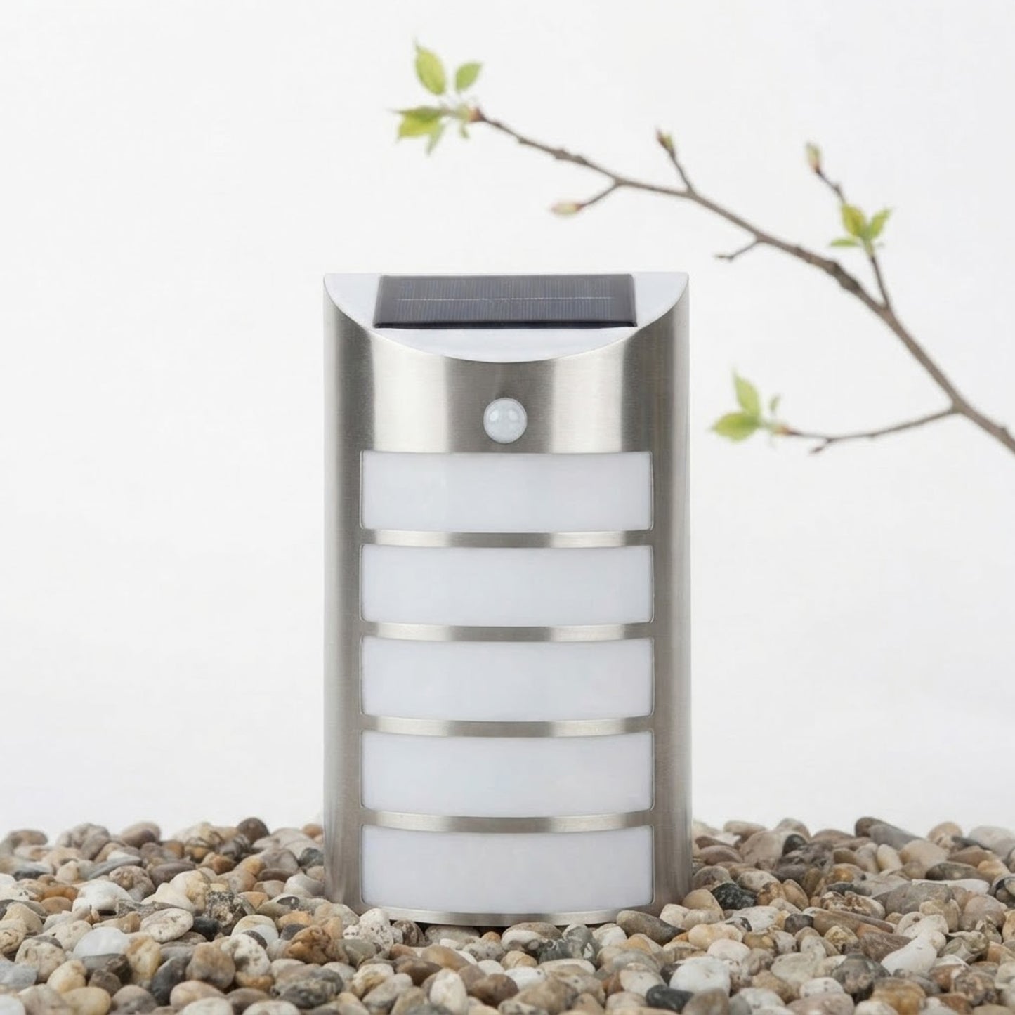 Solar PIR Motion Sensor Wall Light – Warm White LED, 3m Detection, 120° Angle, Auto On/Off