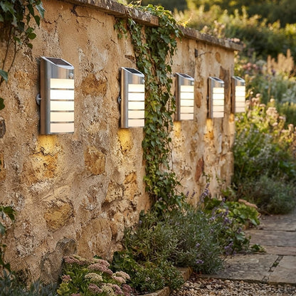 Solar PIR Motion Sensor Wall Light – Warm White LED, 3m Detection, 120° Angle, Auto On/Off