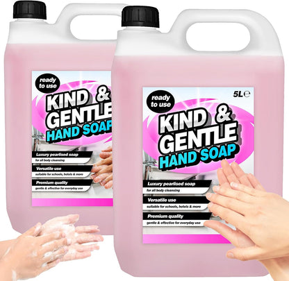 5L Ready To Use Pink Kind & Gentle Hand Soap Effective For Every Day Use