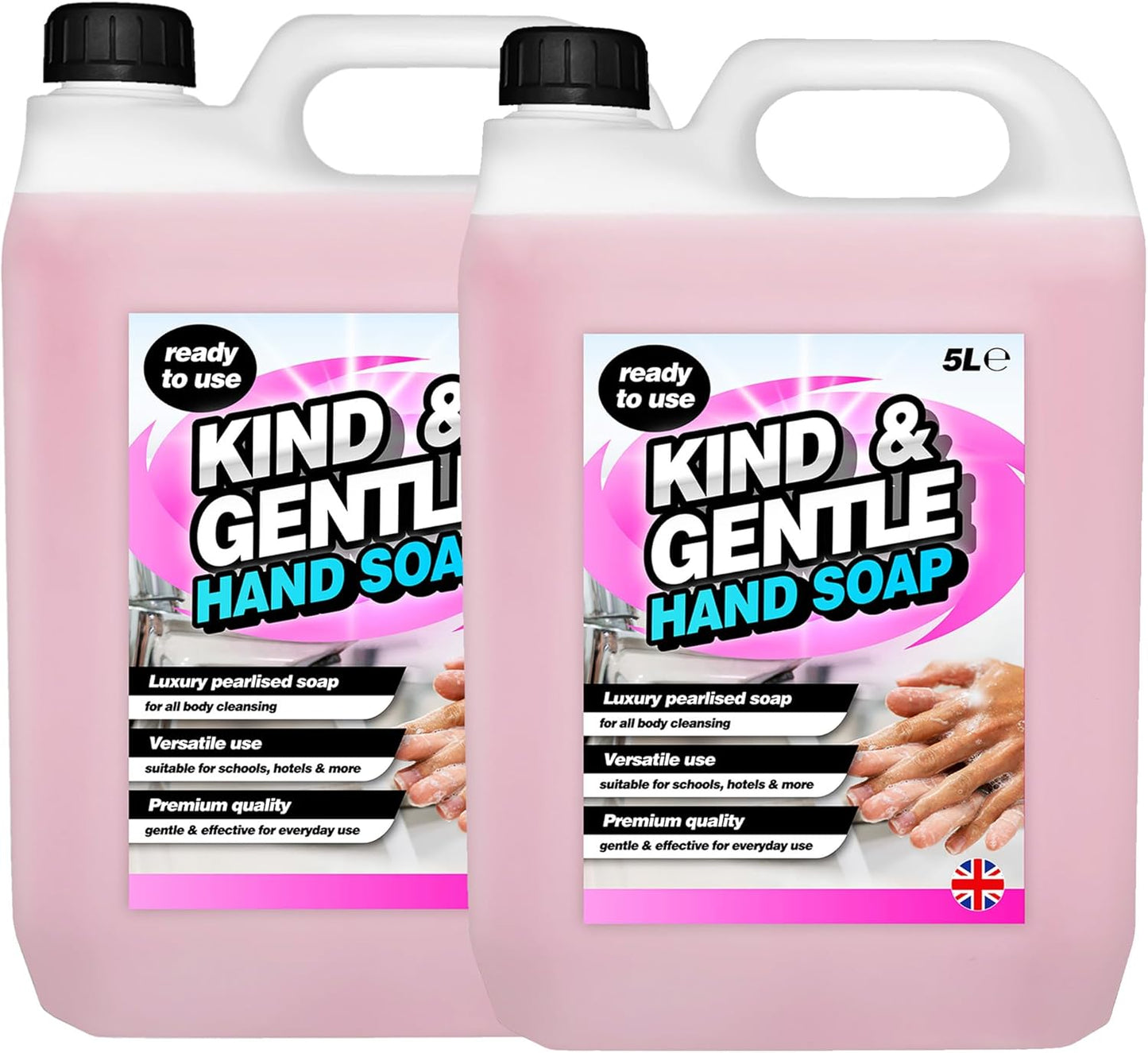 5L Ready To Use Pink Kind & Gentle Hand Soap Effective For Every Day Use
