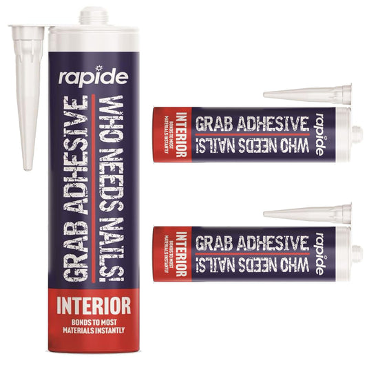 Heavy Duty 260ml Power Instant Interior Grab Adhesive For Mounting & Repair Jobs