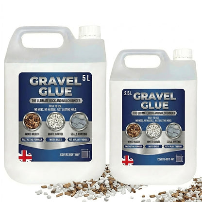Ready To Use Gravel, Mulch & Rock Binder Fast Acting Water Based Formula Seals & Joins