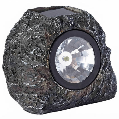 Solar Granite Rock Garden Light Natural Rock Texture LED Spotlight
