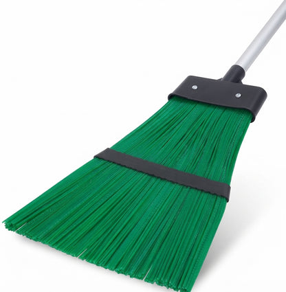 Telescopic Plastic Garden Broom Rake Dual Purpose Lawn Sweeper
