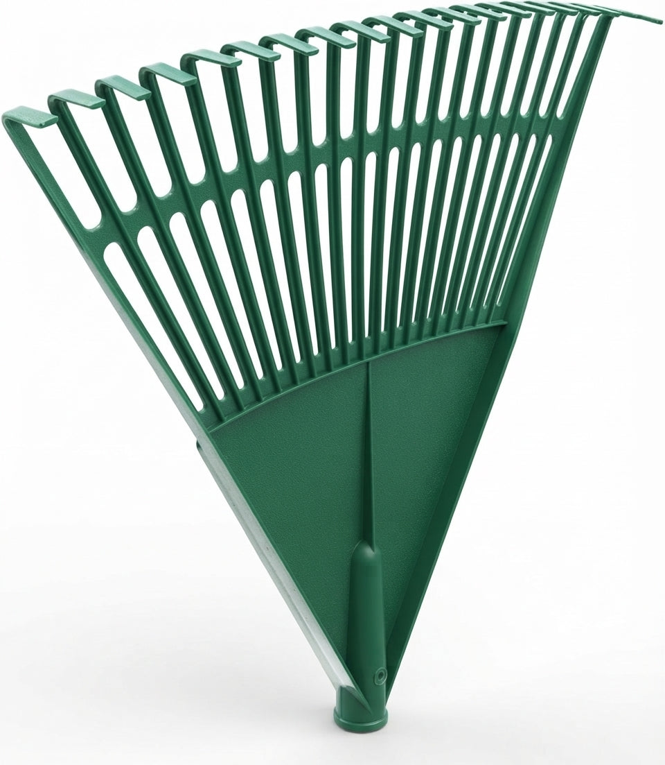 Telescopic Plastic Garden Leaf Rake Lawn Cleaning Tool 20 Tooth Tines