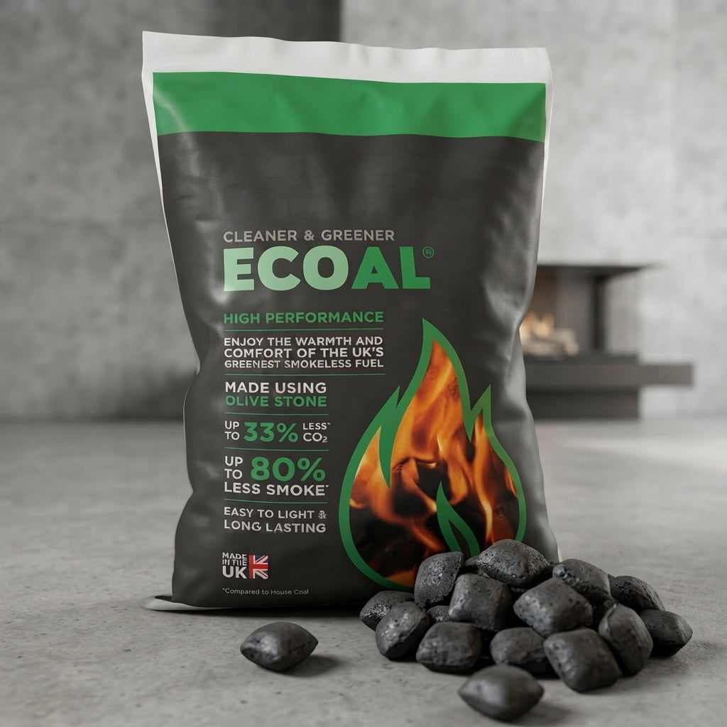Ecoal High Heat Long Lasting Smokeless Coal Extended Burn Time Fuel