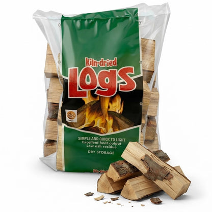 Premium Kiln Dried Hardwood Logs Long Burning High Heat Firewood