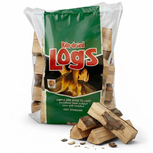 Premium Kiln Dried Hardwood Logs Long Burning High Heat Firewood