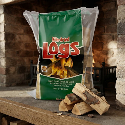 Premium Kiln Dried Hardwood Logs Long Burning High Heat Firewood