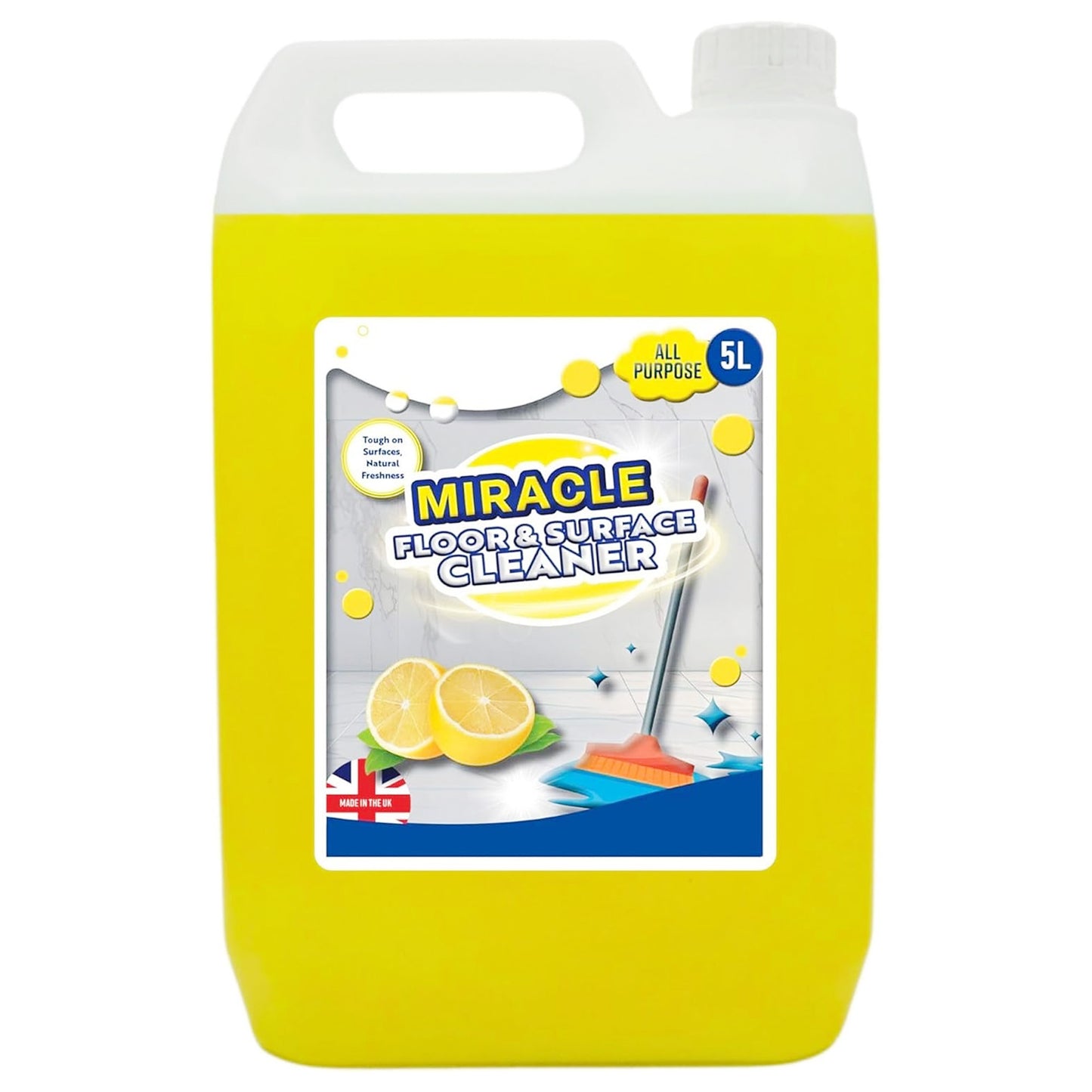 5 Litre Concentrated All Purpose Miracle Floor & Surface Cleaner Ideal For Hard Floors