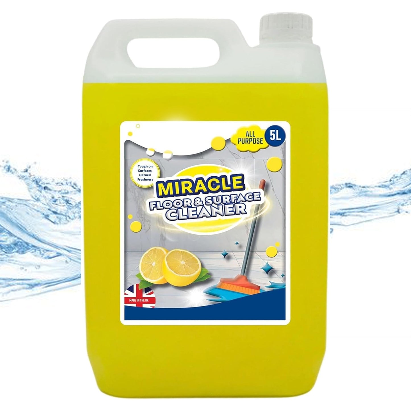 5 Litre Concentrated All Purpose Miracle Floor & Surface Cleaner Ideal For Hard Floors