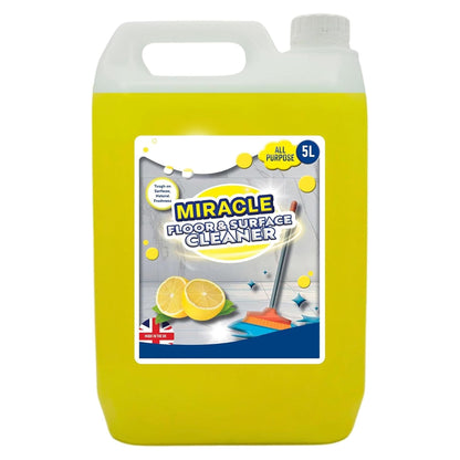 5 Litre Concentrated All Purpose Miracle Floor & Surface Cleaner Ideal For Hard Floors