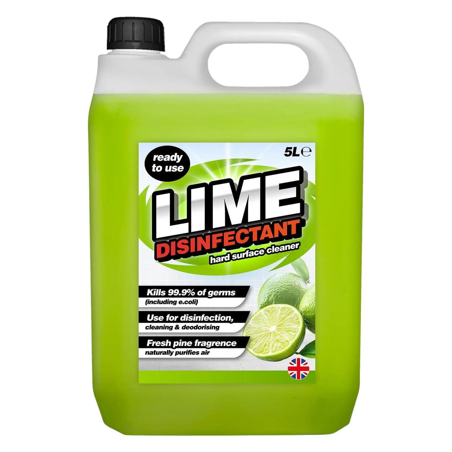 5 Litre Ready To Use Lime Disinfectant Hard Surface Cleaner For Kitchens & Toilets