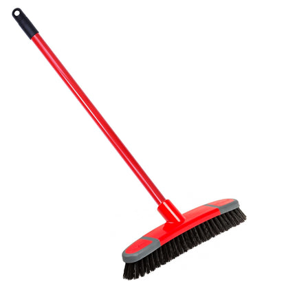 Long Handle Soft, Stiff & Deck Indoor Sweeping Brooms Ideal For Hard Floors