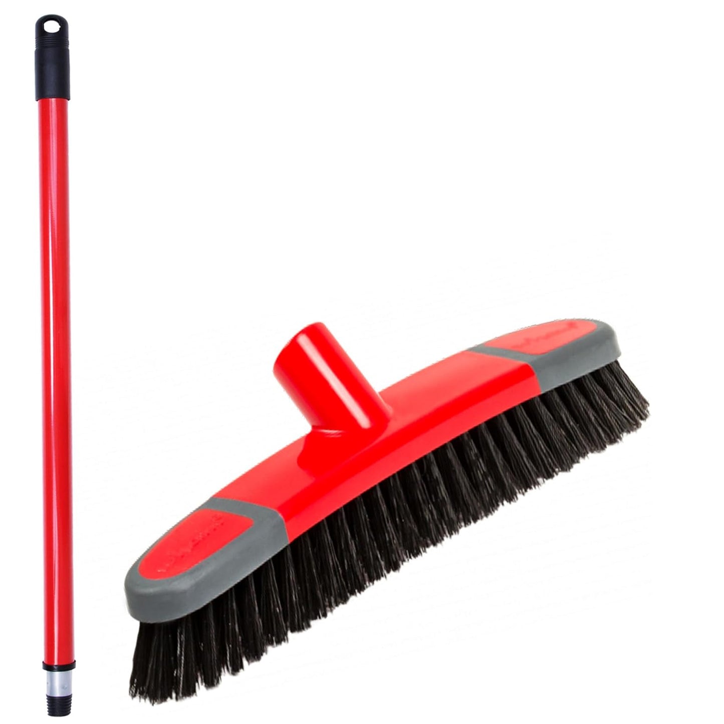 Long Handle Soft, Stiff & Deck Indoor Sweeping Brooms Ideal For Hard Floors