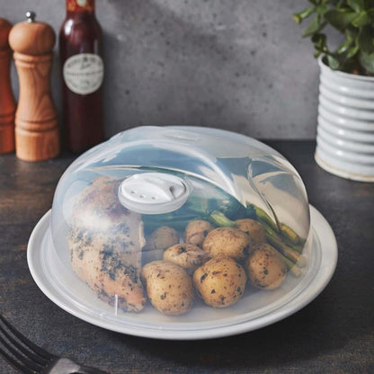 BPA Free & Dishwasher Safe Microwave Plate Cover (25cm) Prevents Food From Splattering