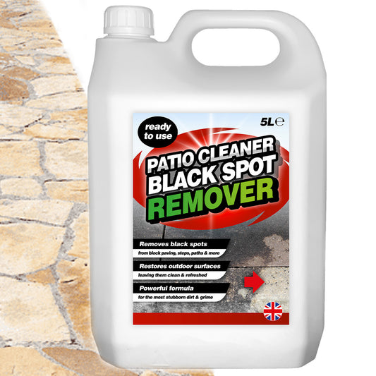 5L Black Spot Remover & Eliminator Powers Through Stubborn Dirt & Grime For Path & Driveways