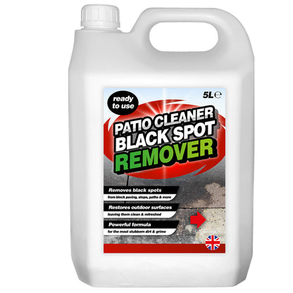 5L Black Spot Remover & Eliminator Powers Through Stubborn Dirt & Grime For Path & Driveways
