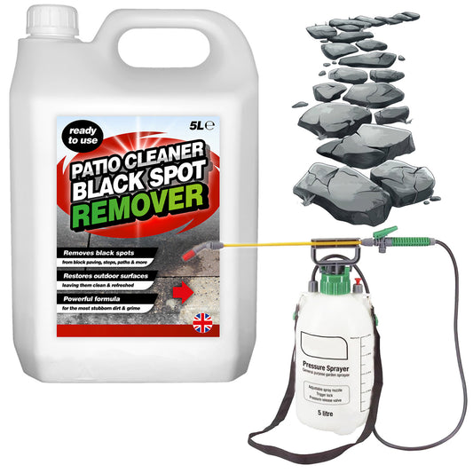 5 Litre Ultimate Black Spot Remover Complete With 5L Pressure Sprayer