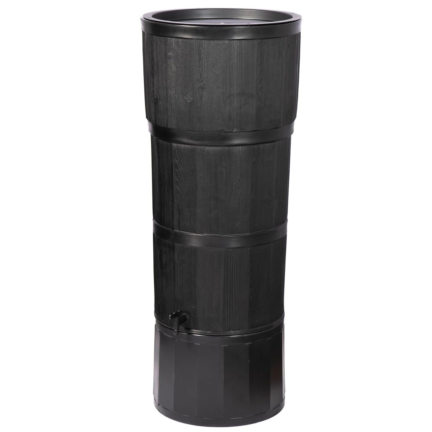 150 Litre Large Oak Wood Premium Water Butt Complete With Stand, Tap, Rain Diverter & Lid