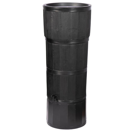 150 Litre Large Oak Wood Premium Water Butt Complete With Stand, Tap, Rain Diverter & Lid