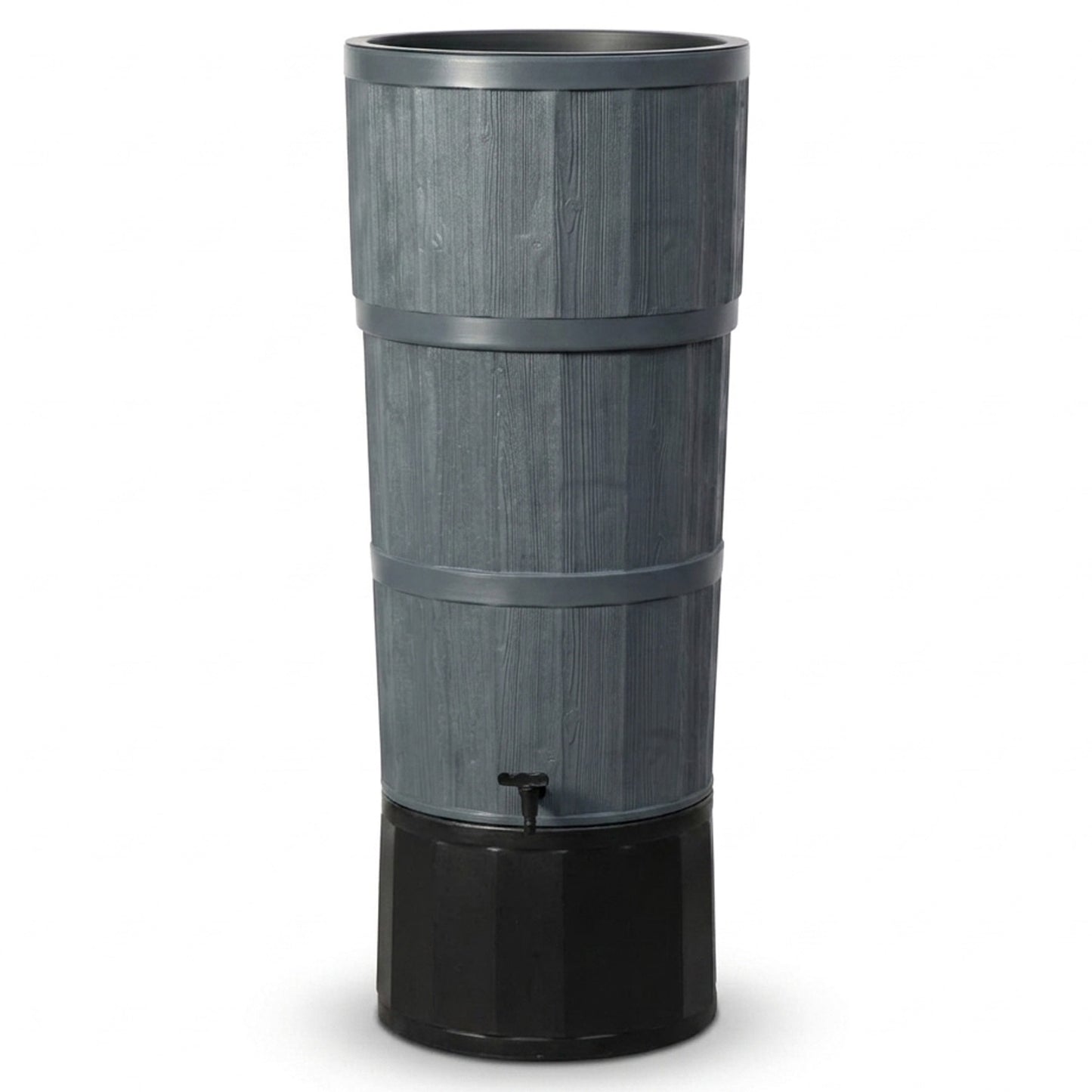 150 Litre Large Oak Wood Premium Water Butt Complete With Stand, Tap, Rain Diverter & Lid
