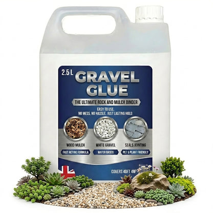 Ready To Use Gravel, Mulch & Rock Binder Fast Acting Water Based Formula Seals & Joins