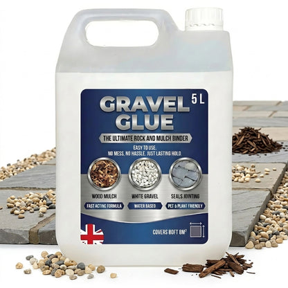 Ready To Use Gravel, Mulch & Rock Binder Fast Acting Water Based Formula Seals & Joins