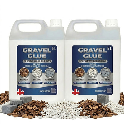 Ready To Use Gravel, Mulch & Rock Binder Fast Acting Water Based Formula Seals & Joins