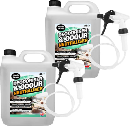 5L Deodoriser & Odour Neutraliser Ready To Use Formula Peppermint Fragrance