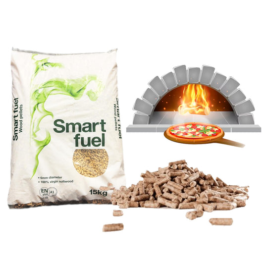 Premium 15kg Traditional Pure Soft Wood Pellets Fuel For Pizza's, Ovens & Grills
