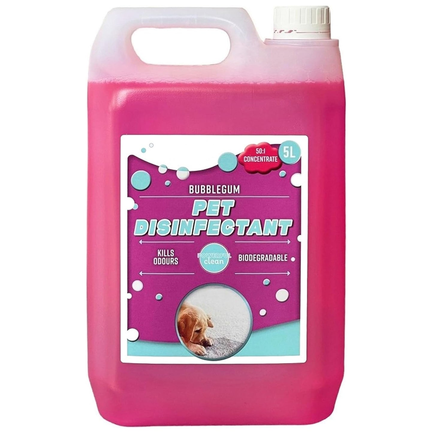 Lemon & Bubble Gum 5L Powerful Concentrated Disinfectant Breaks Down Unwanted Odours Linen Fresh Fragrance