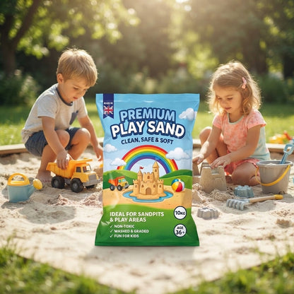10kg Premium Clean & Washed Fine Grade Play Sand for Homes & Nurseries