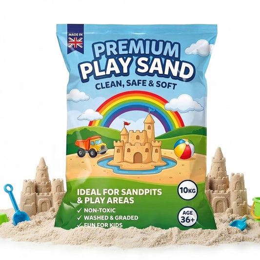 10kg Premium Clean & Washed Fine Grade Play Sand for Homes & Nurseries