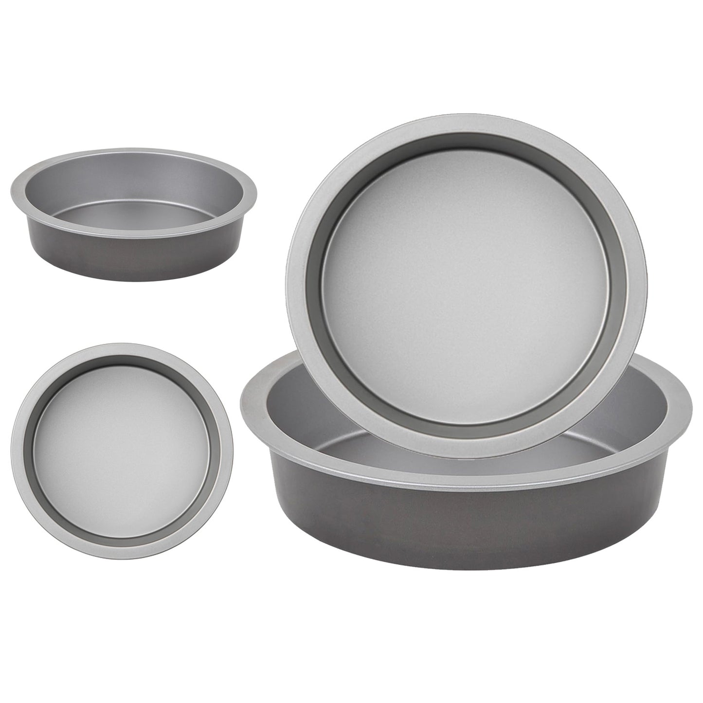 Deep Baking Pan 23cm Sandwich Tin With Loose Base Freezer & Dishwasher Safe