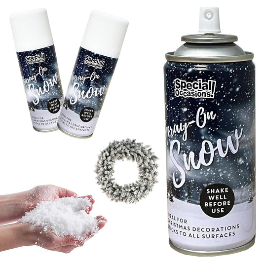 200ml Spray On Artificial Snow Perfect For Christmas Trees & Decorations