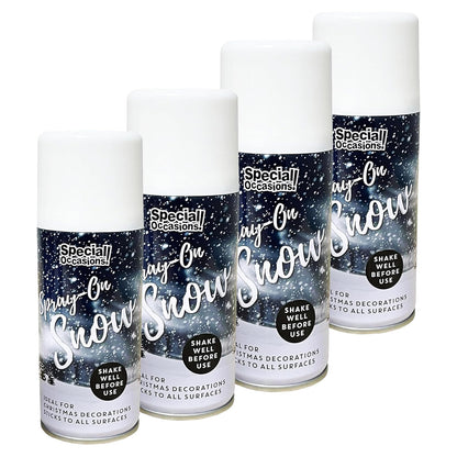 200ml Spray On Artificial Snow Perfect For Christmas Trees & Decorations