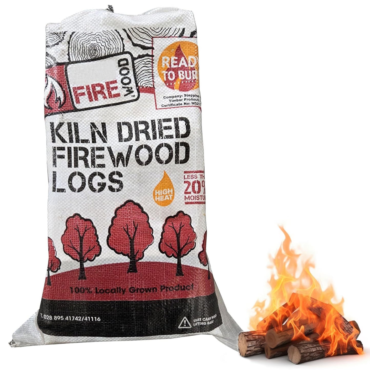 Dried Easy To Light Softwood Kiln Dried Logs Ready To Burn Ideal For Coal Stoves