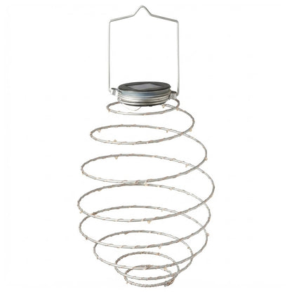 Spiralight Solar Hanging Lanterns Warm White LED Garden Ornament Lights